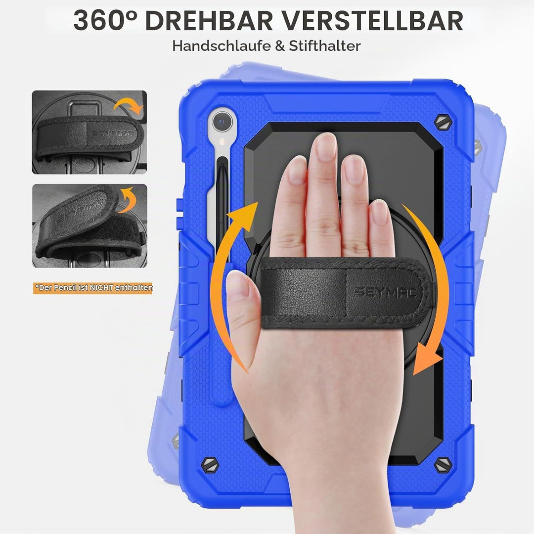 SEYMAC Hülle für Samsung Galaxy Tab S10 Lite / S10 FE / S9 FE 10,9 Zoll / S9 11 Zoll, Stossfeste Hül