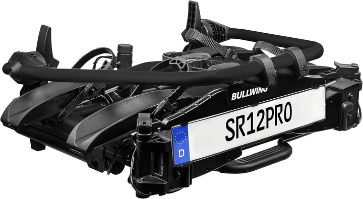 Bullwing SR12 PRO Fahrradträger für Anhängerkupplung 2 Fahrräder E-Bike 60kg Super Leicht LED