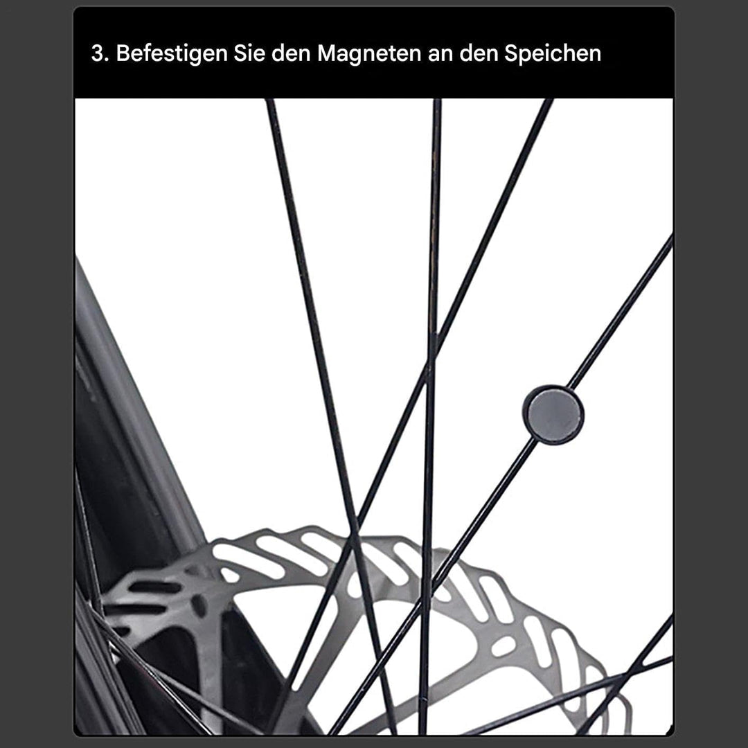 Fahrradcomputer - Beleuchteter Fahrradtacho mit Kabel - Kabelloses -Radcomputer mit Hintergrundbeleu