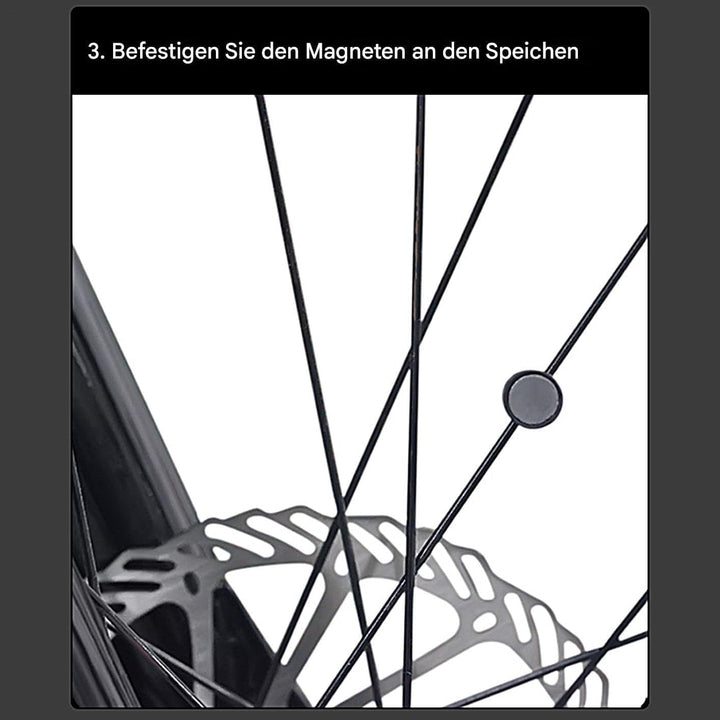 Fahrradcomputer - Beleuchteter Fahrradtacho mit Kabel - Kabelloses -Radcomputer mit Hintergrundbeleu