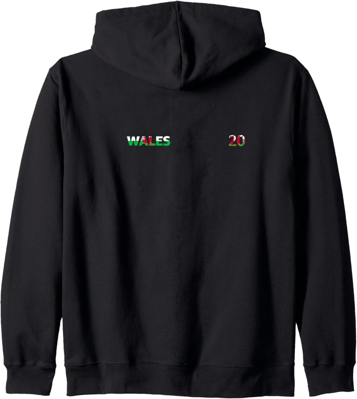 Flagge Wales Kapuzenjacke