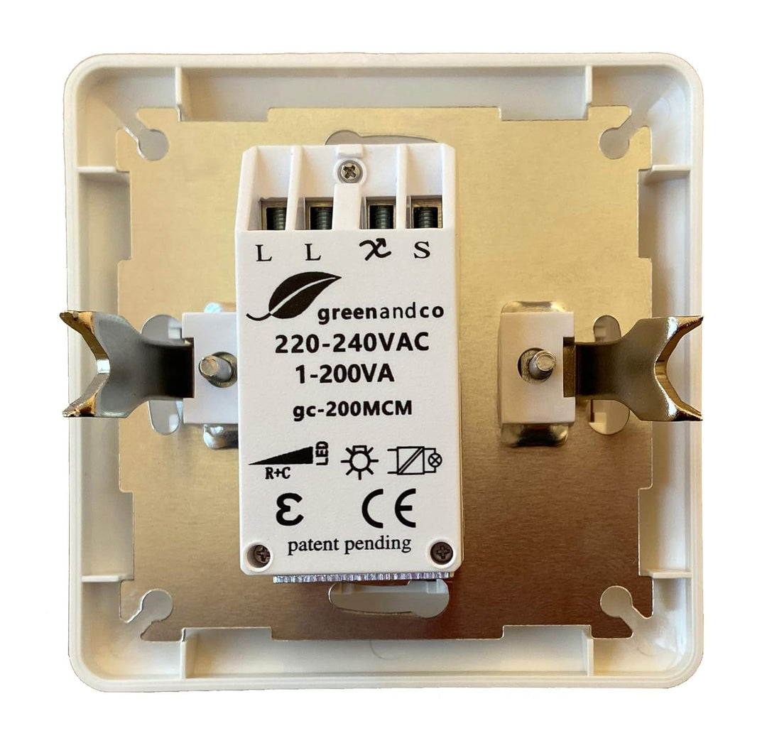 greenandco gc-200MCM digitaler Master Dimmer für LED und Halogen 1-200 Watt, mit bis zu 4 Bedieneinh