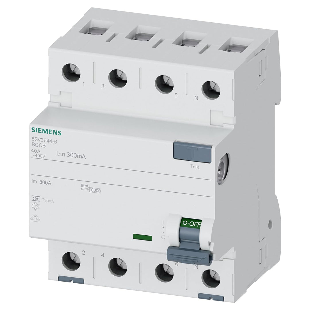 SIEMENS - FI Schutzschalter 4polig Typ A 40A 300mA Single, Single