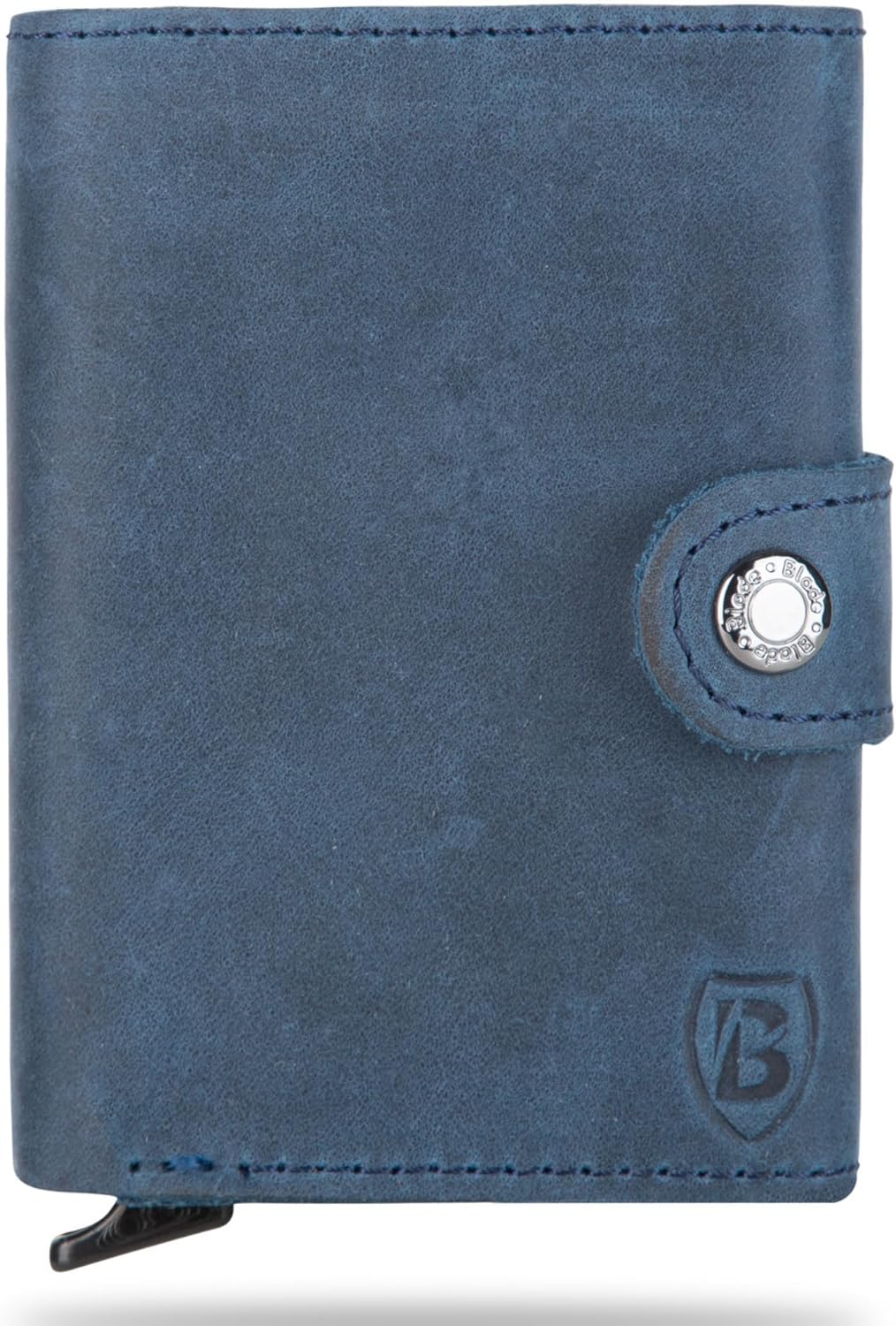 Blade® Kartenetui Herren ohne Münzfach I 6-8 Kartenhalter I Leder Kreditkartenetui mit RFID Schutz I
