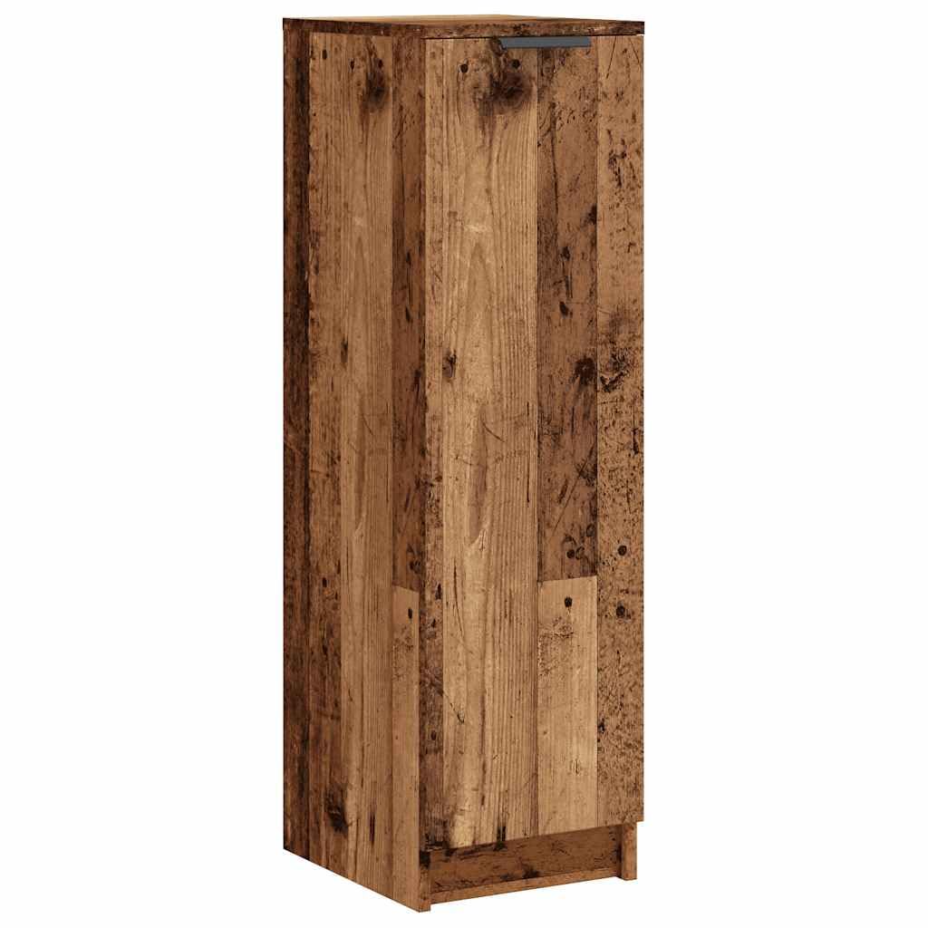 vidaXL Schuhschrank Altholz-Optik 29,5x35x100,5 cm Holzwerkstoff, Schuhe Aufbewahrung, Schuhregal, S