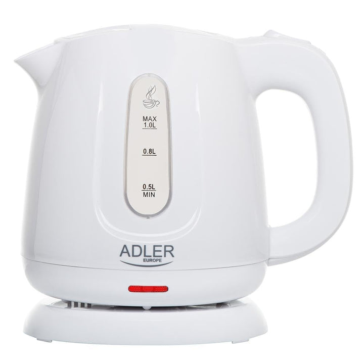 ADLER-Reisekessel 0,6 l, kompaktes Design, 600 W Leistung, weiss