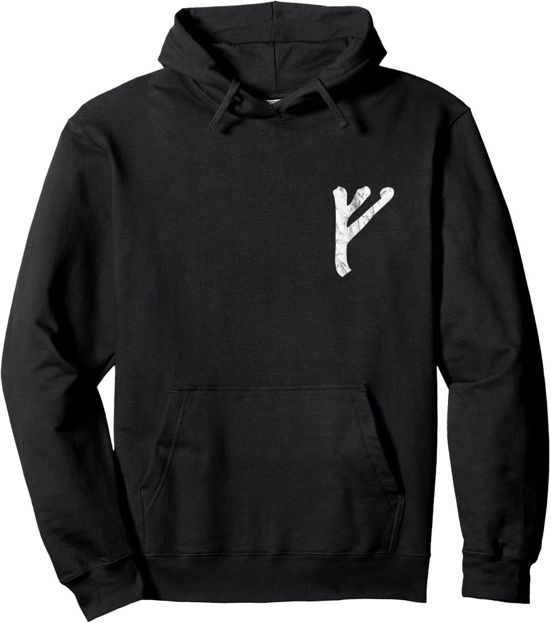 Fehu Schutz Rune Amulett Wikinger Nordisch Germanisch Odin Pullover Hoodie