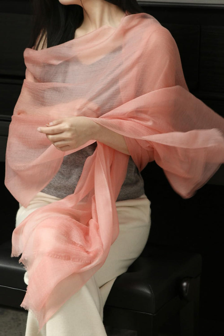 Prettystern Damen 100% Kaschmir feder-leicht Ring Pashmina Schal Abendkleid Stola aus hauch-dünn 200