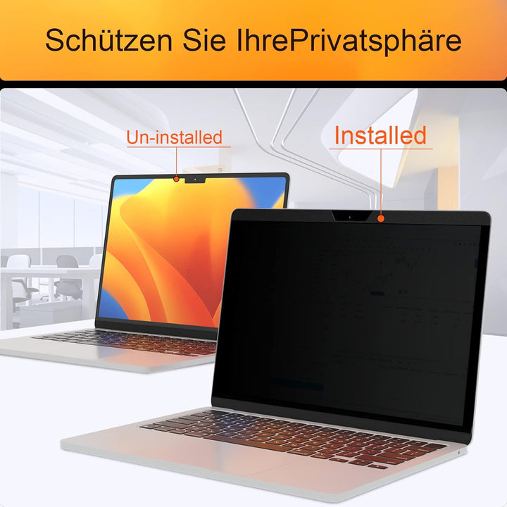 Magnetischer Blickschutzfilter für MacBook Air 13,6 Zoll 2022 Model A2681, Abnehmbar Anti-Blaulicht