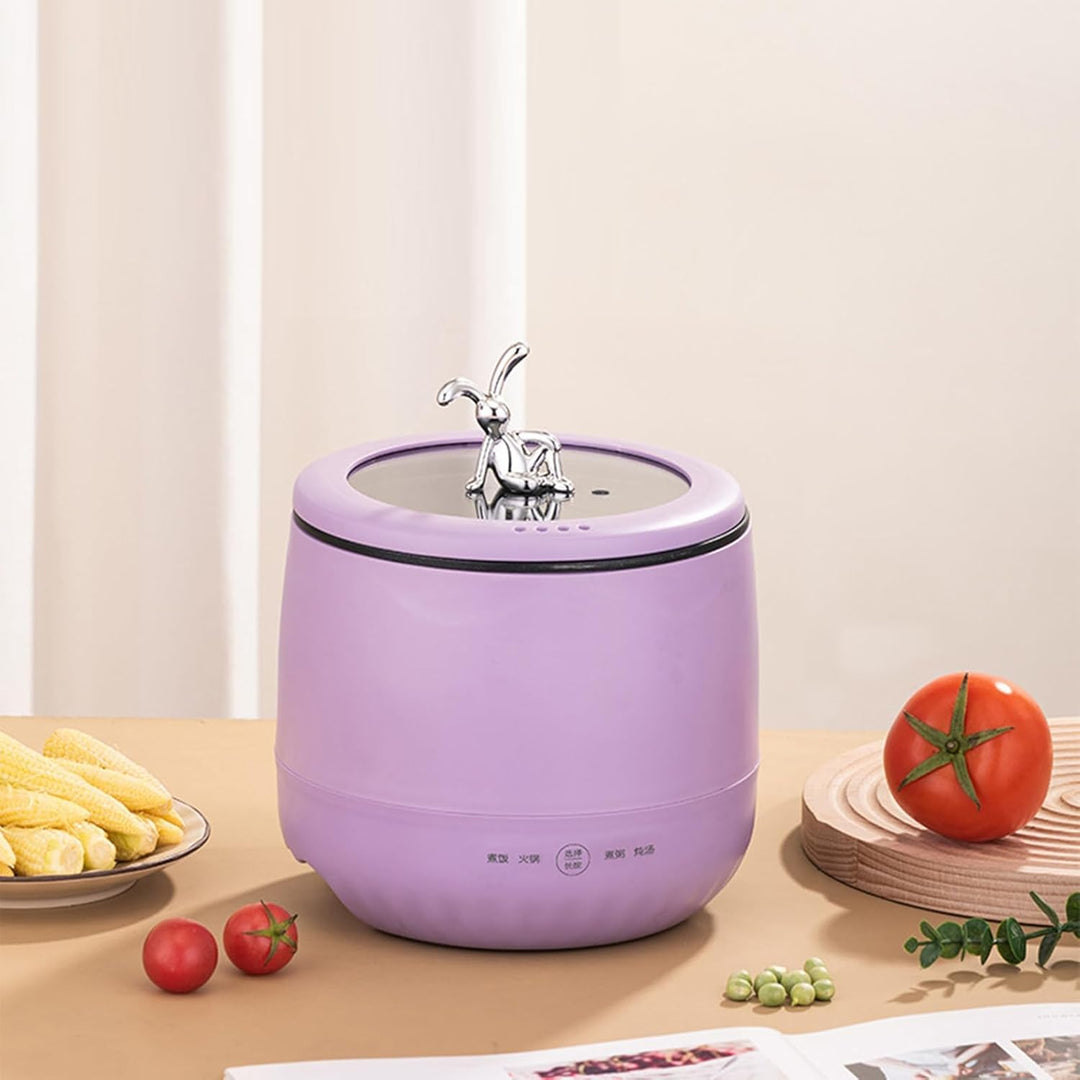Elektrischer Reiskocher, 1,8L Kapazität, Mini-Design, Antihaftbeschichtet, Multifunktional für Reis,