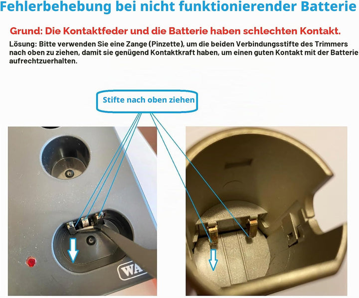 FIVO Ersatzakku für Wahl Professional Arco und Arco SE Tierhaarschneidemaschine (2), 1