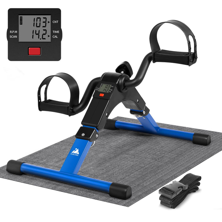 EVOLAND Mini Fitnessbike für zuhause, Arm und Beintrainer Fitnesstrainer, Sportgerät Heimtrainer, Ho