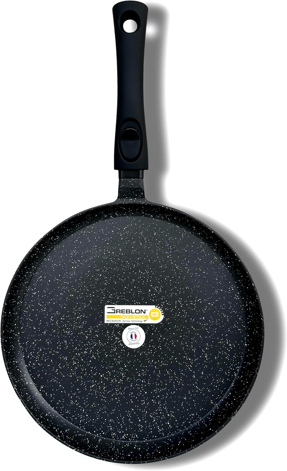 Cflagrant® Grosse Crêpe-Pfanne 32 cm Crêpe-Pfanne in Steinoptik, für alle Herdarten geeignet, auch I