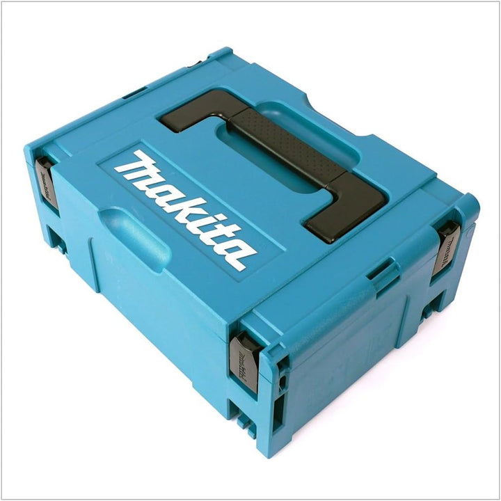 Makita MAKPAC 2 Systemkoffer - mit Einlage für BGA/DGA 452 Mittel Schwarz,blau, Mittel Schwarz,blau