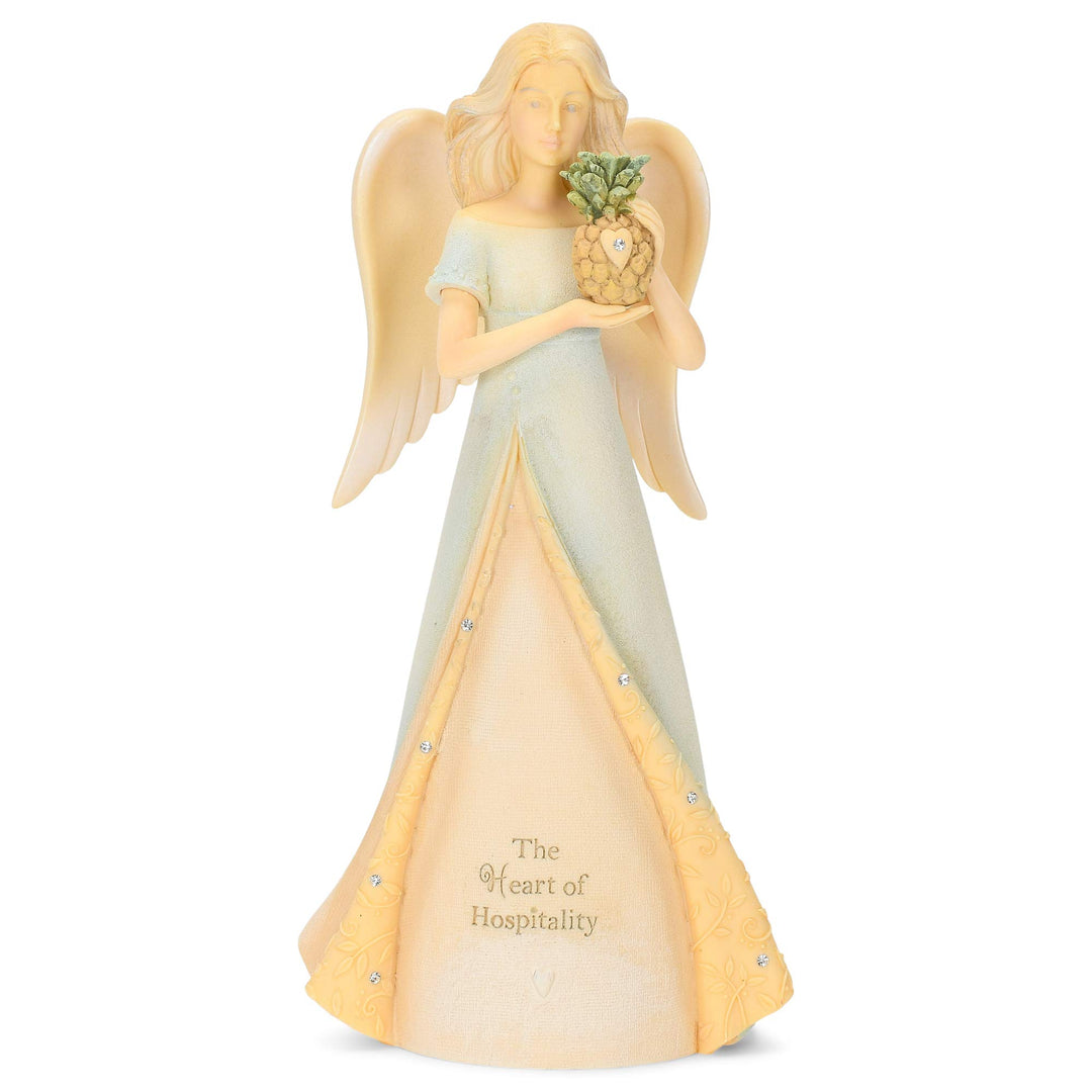 Enesco Foundations Engel Heart of Hospitality, 18 cm, Mehrfarbig