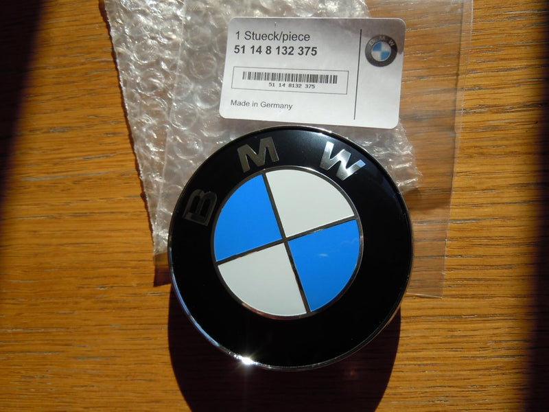 Original BMW-Abzeichen für Motorhaube, passend für 1, 3, 5, 6, 7, X, Z-Reihe * * 74 mm