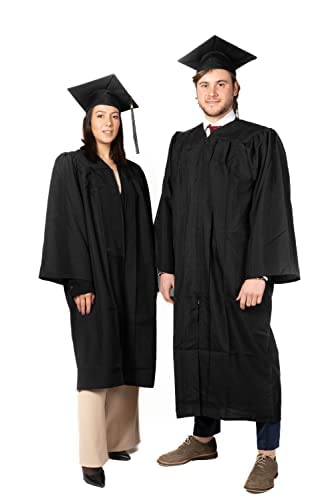 SKÉMATA Abschluss Robe Unisex Leichte Mikrofaser mit Graduierung Kappe und Quaste Inklusive, Geeigne