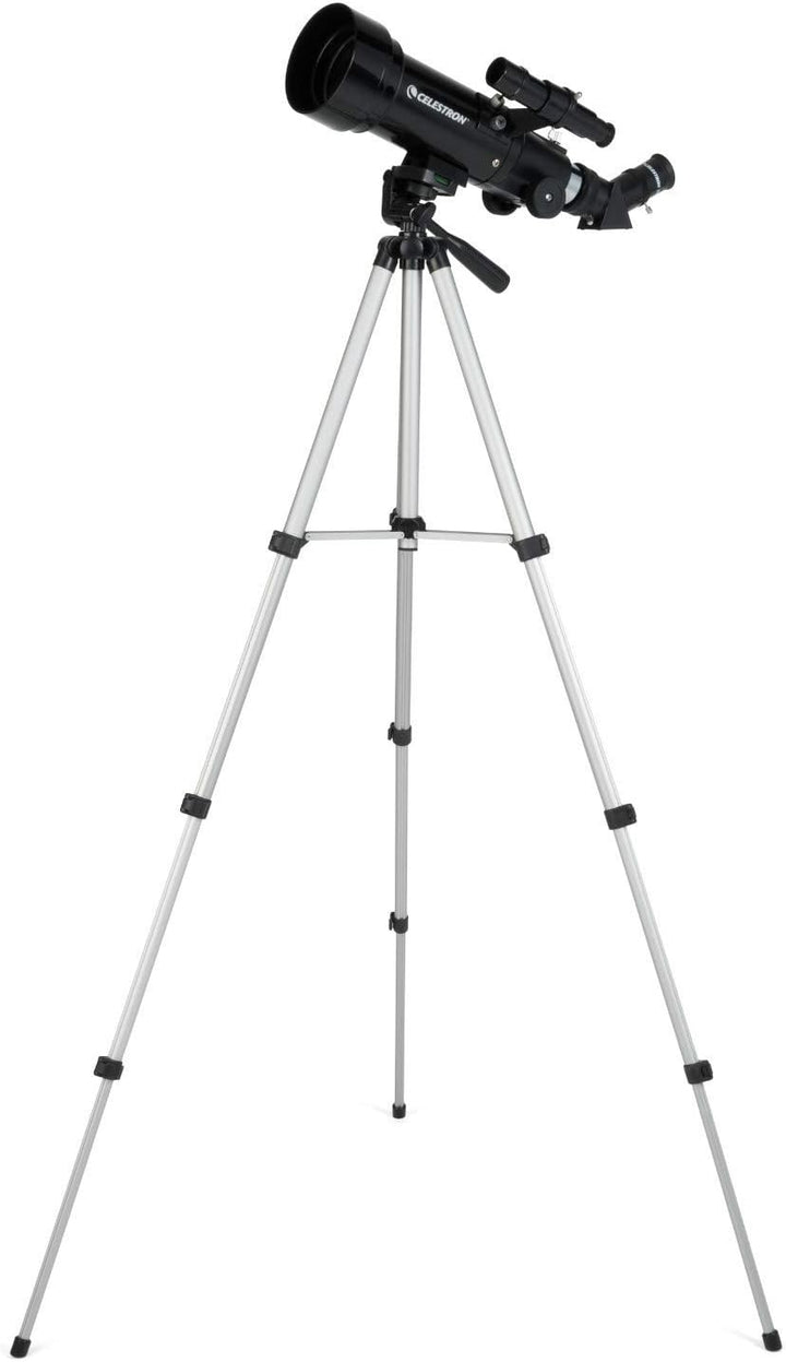 Celestron 21035 Reiseteleskop 70 Tragbares Refraktorteleskop-Set mit Rucksack, Schwarz TravelScope 7