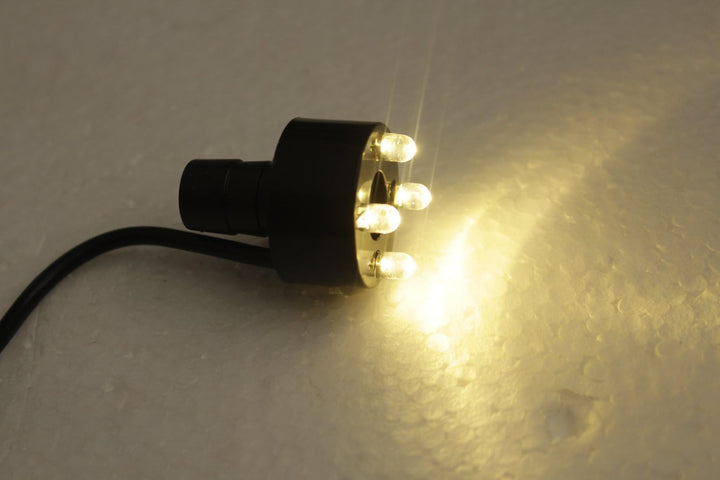 Arnusa Springbrunnenpumpe mit 3X LED Beleuchtung Tauchpumpe Teichpumpe Springbrunnen Pumpe (800 L/H,