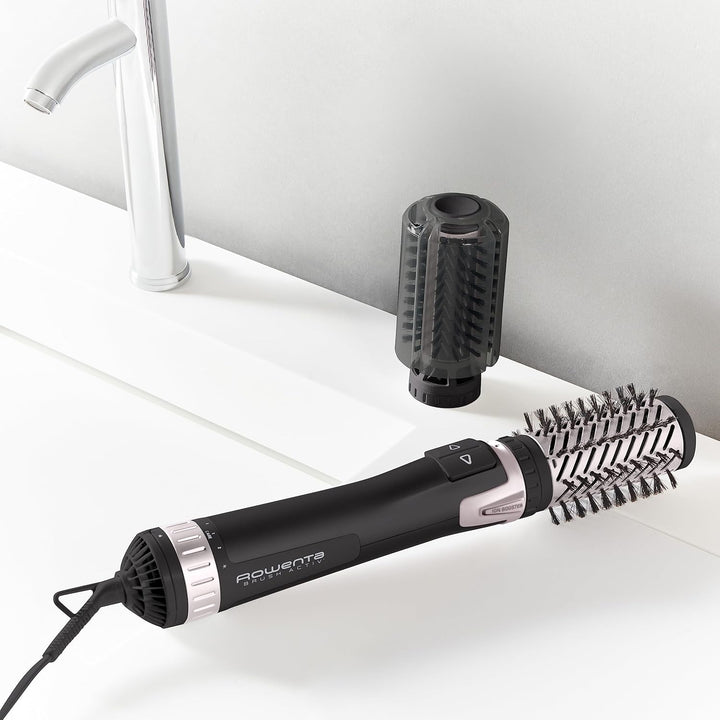 Rowenta CF9550 Brush Activ' Dry & Style Warmluftbürste, 2-in-1 Warmluft + rotierender Aufsatz, Recht