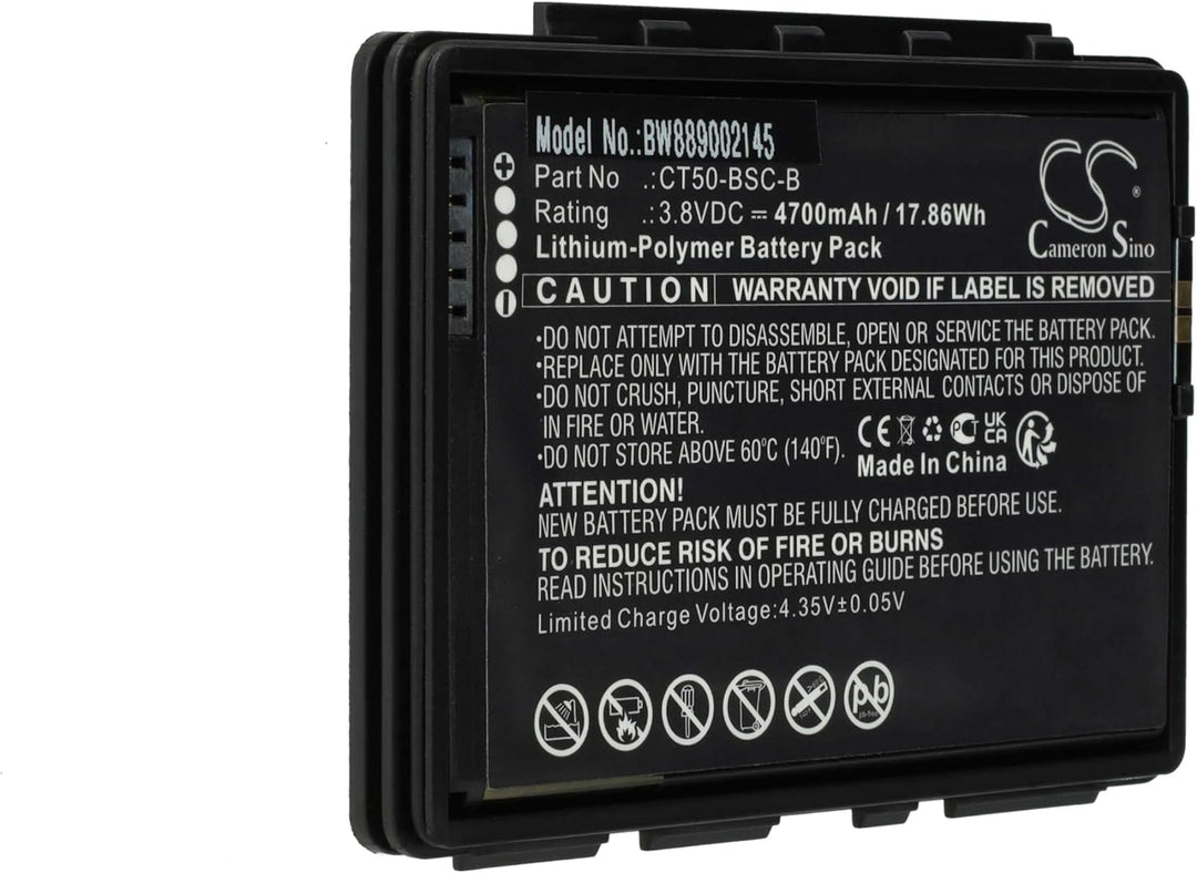 vhbw Akku kompatibel mit Honeywell Dolphin CT65, CT60 Mobilcomputer PDA Scanner (4700 mAh, 3,8 V, Li