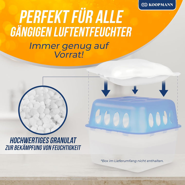 12x Luftentfeuchter Granulat 400g Nachfüllbeutel Set - Nachfüllpack für alle Luftentfeuchter Entfeuc