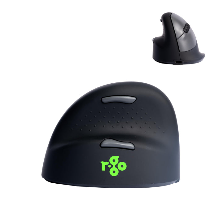 R-Go HE Ergonomische Maus, Für linkshänder, 2.4G Kabellos, 500/1000/1750 DPI, 5 Tasten, Vertikale er