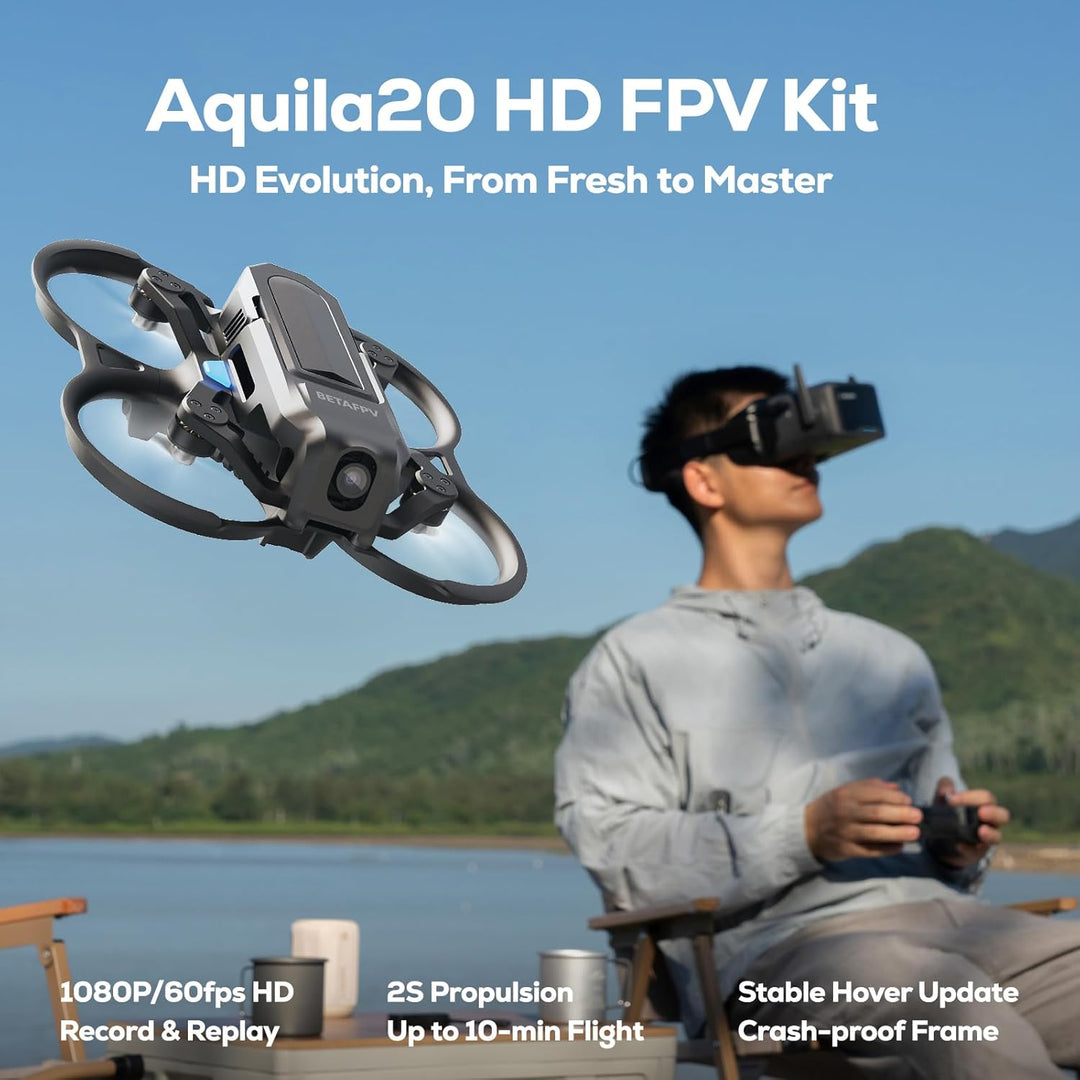 BETAFPV Aquila20 HD FPV Kit mit 1080P Kamera, Höhenhaltung, DVR Funktion, Integriertem P1 HD Digital
