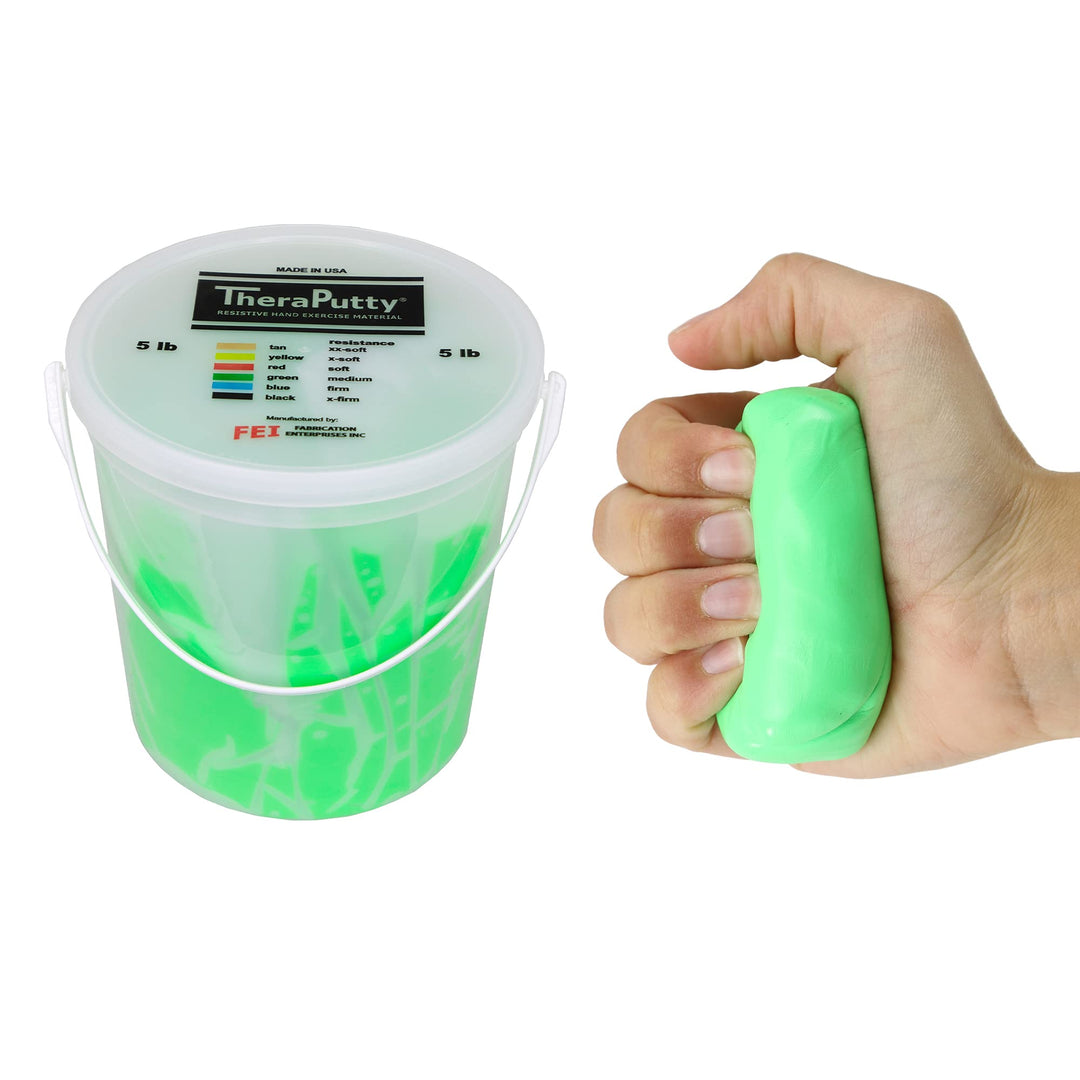 CanDo Antimikrobielle CanDo TheraPutty-Knetmasse - 2,2 kg - grün (medium), 2,2 kg