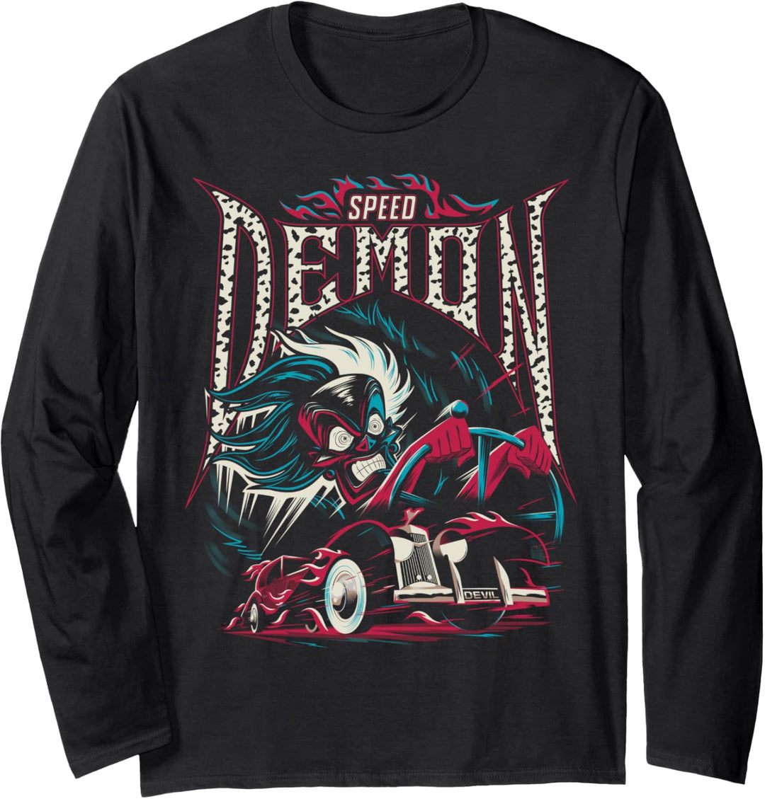 Disney Villains Cruella De Vil Speed Demon Langarmshirt