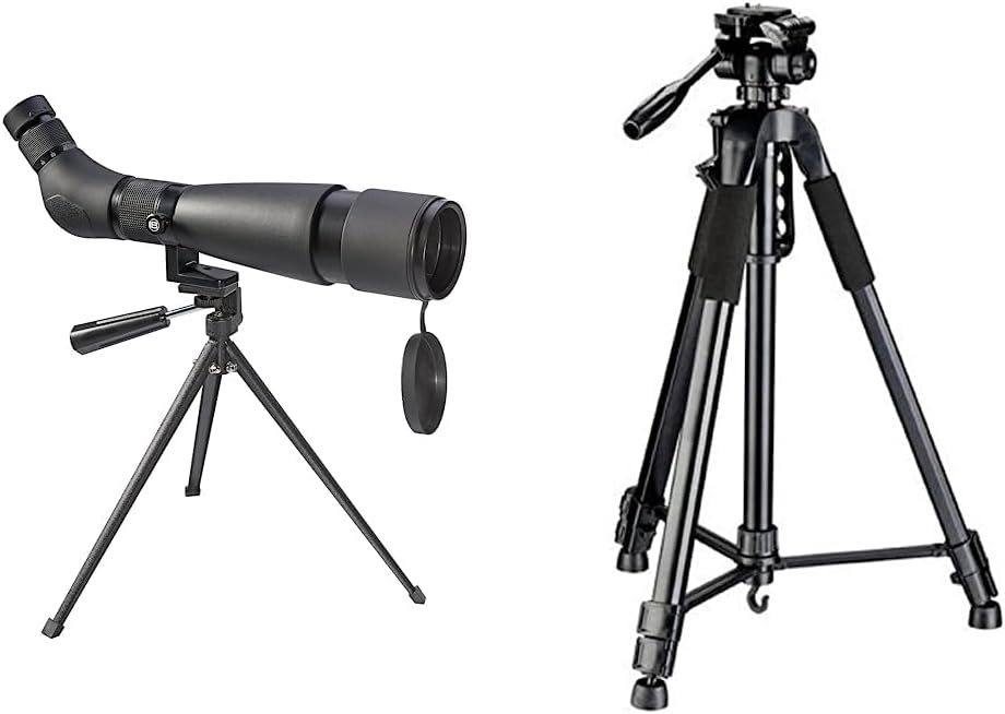 Bresser Spektiv Travel 20-60x60 mit Tischstativ, leichtes und kompaktes Spektiv & F002022 TR-682AN T