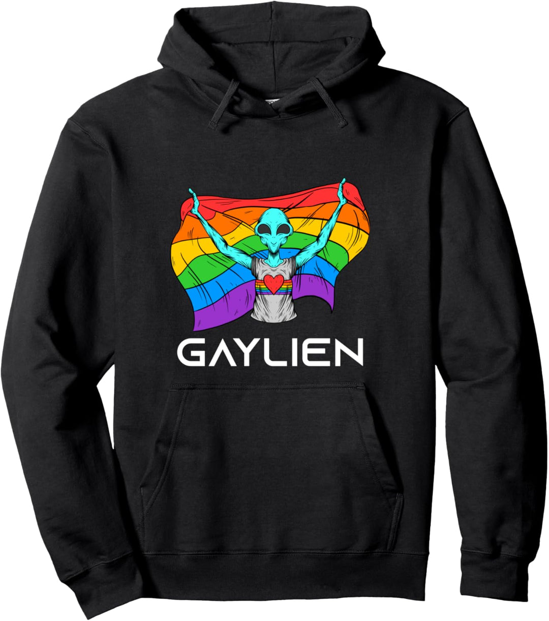 Gaylien Regenbogenfahne Homosexuell Schwul Gay Pride Pullover Hoodie