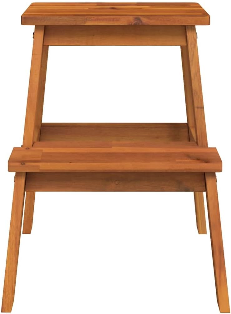 vidaXL Tritthocker 2 Stufen, Hocker für Küche Wohnzimmer, Sitzhocker für Kinder Erwachsene, Gartenho