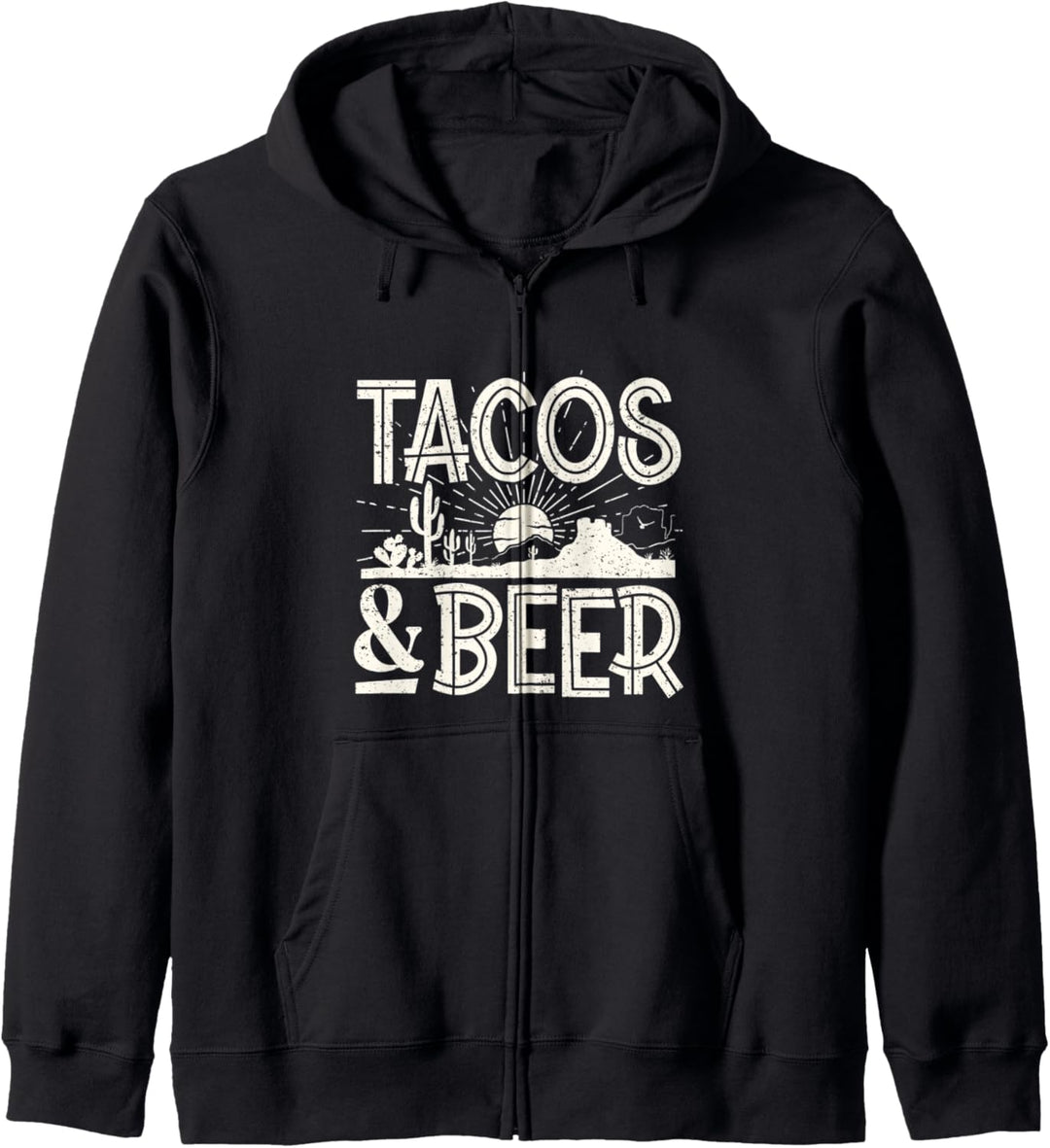 Funny Tacos and Beer Cinco De Mayo vacation drinking shirt Kapuzenjacke