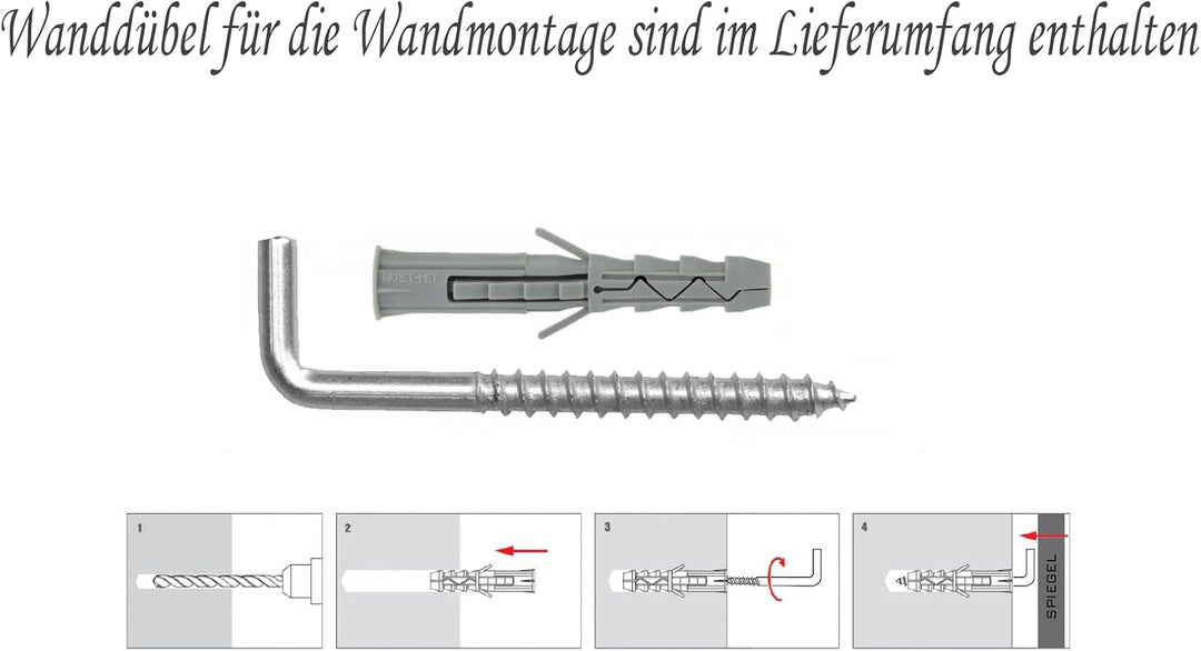 Ramix Wandspiegel im pulverbeschichtetem Aluminiumrahmen Schwarz, Silber, Gold Loft Rechteckiger Run