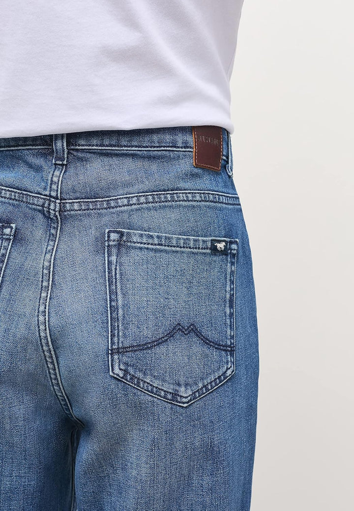 MUSTANG Damen Jeans Hose Charlotte Tapered 29W / 32L Mittelblau 582, 29W / 32L Mittelblau 582
