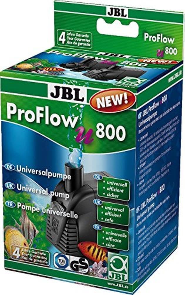 JBL ProFlow u800 60583 Universalpumpe mit 900 l/h zur Umwälzung von Wasser in Aquarien und Terrarien