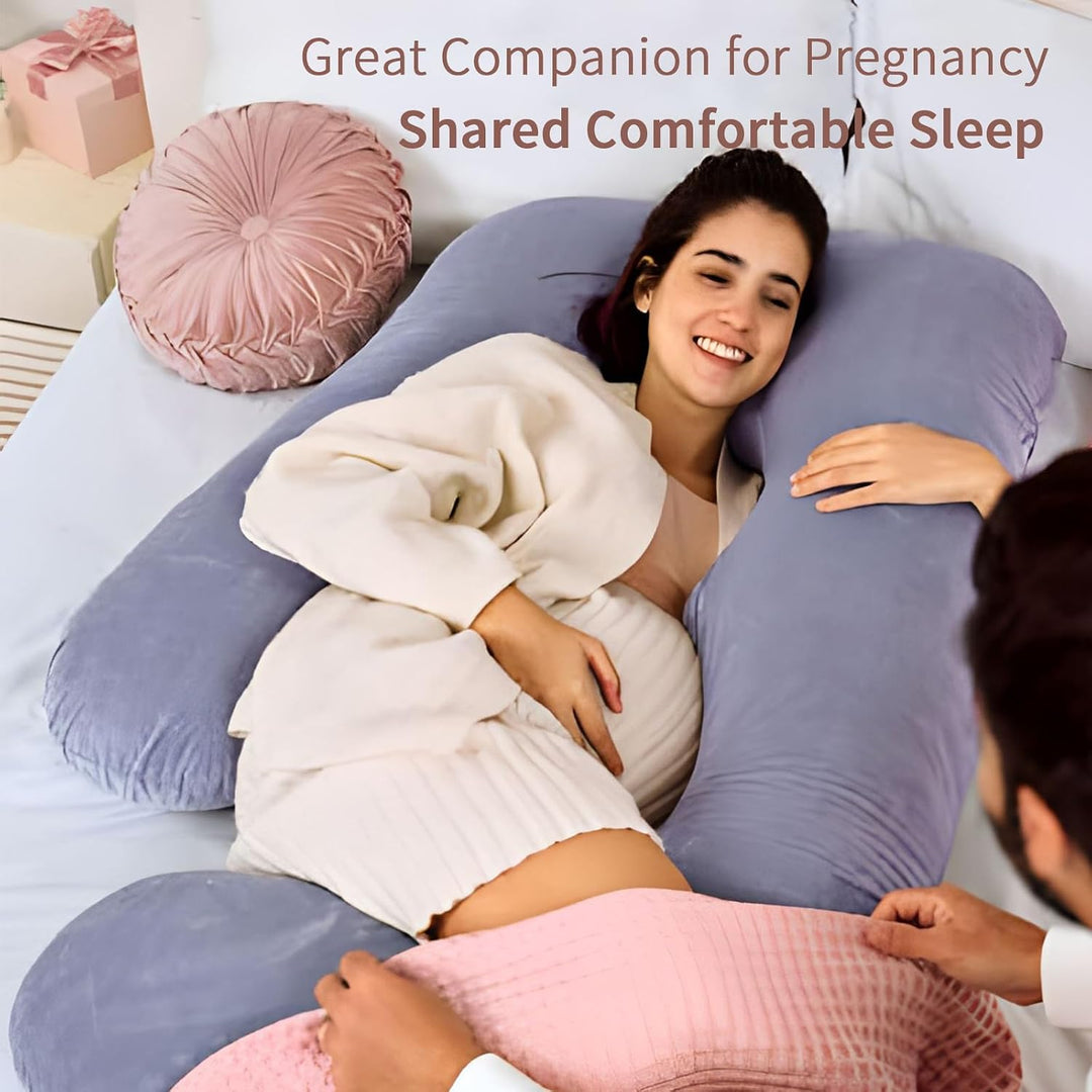Schwangerschaftskissen, G-Form Körperkissen, Maternity Kissen für Seitenschläfer, Schwangerschaftski