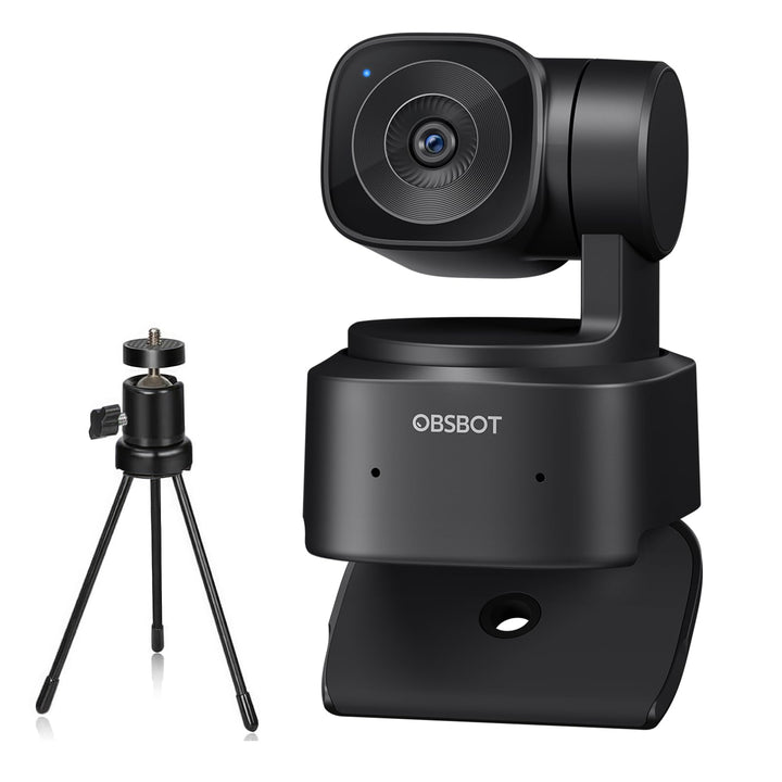 OBSBOT Tiny SE Webcam für PC, Full HD 1080P 100FPS USB-Webcam mit AI-Tracking, Mikrofon, Stativ, ges