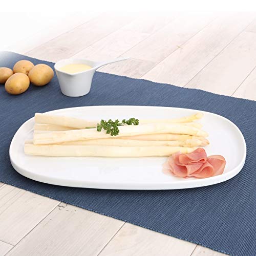 Holst Porzellan SK 120 Porzellan Servierplatte 30 x 20 cm weiss, 3 Stück Weiss Platte 30 x 20 cm, We