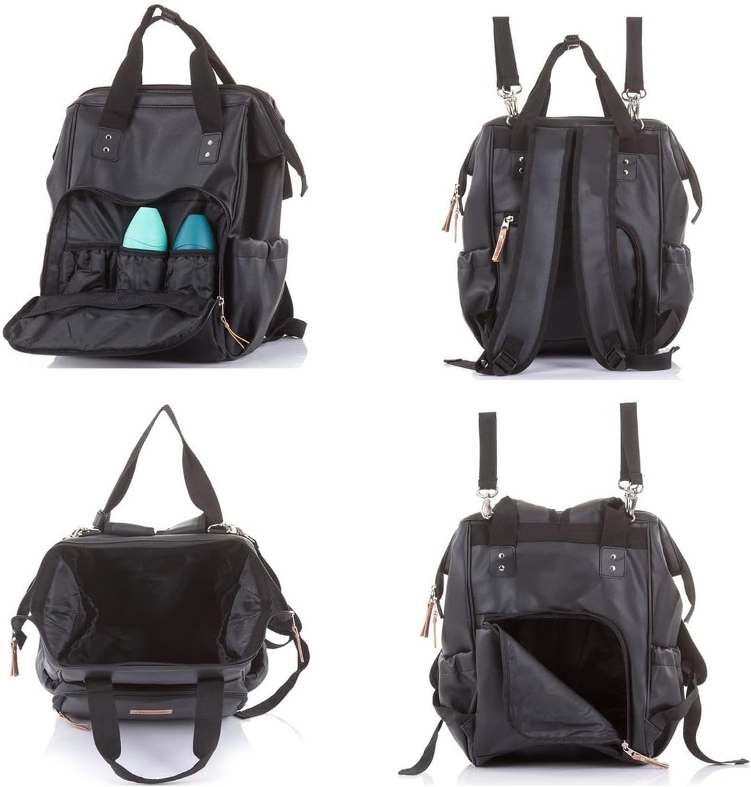 Chipolino Kinderwagentasche, Rucksack Wickelunterlage, Henkel Träger verstellbar, Farben:grau, Grau