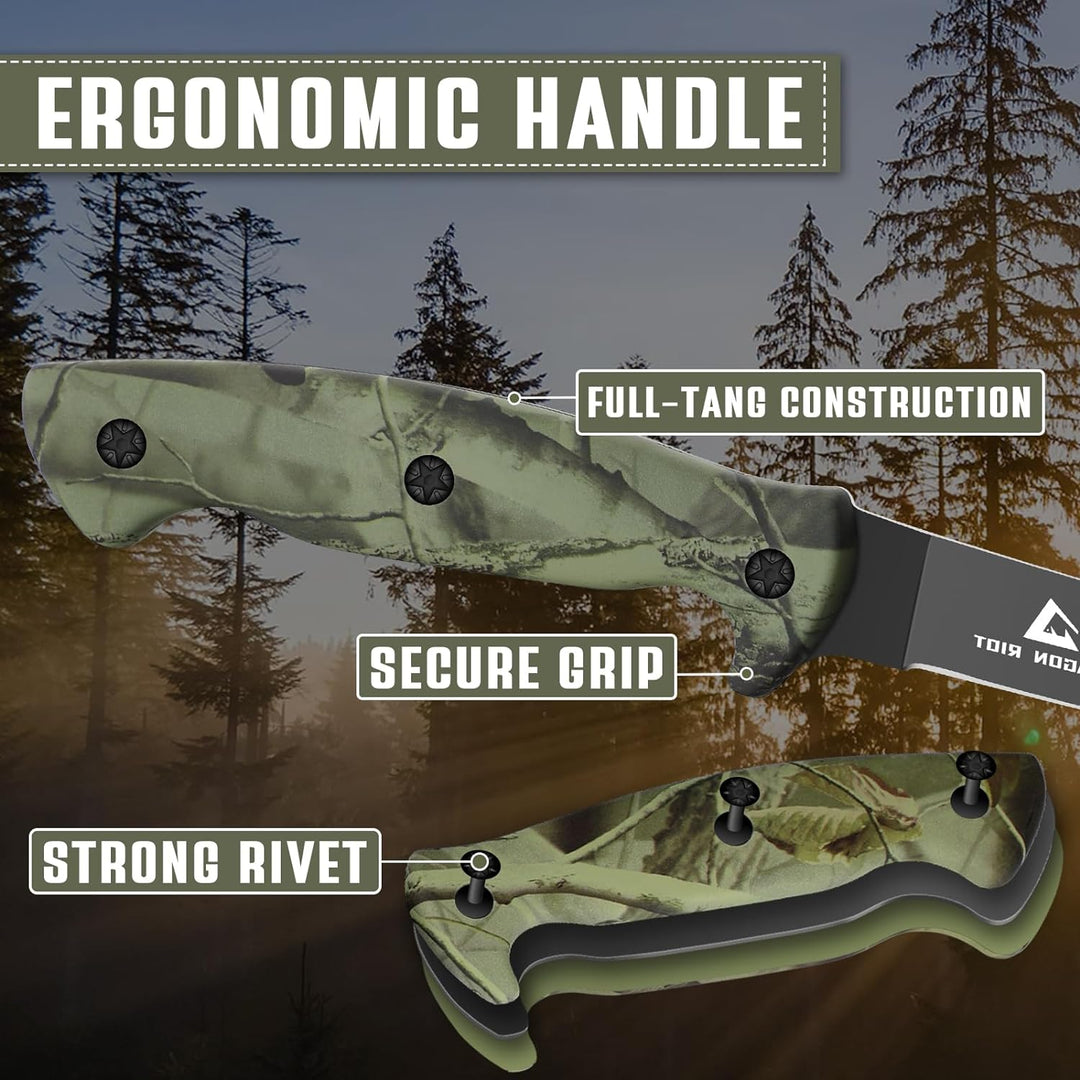 DRAGON RIOT Filetiermesser Fisch 16.5CM, Edelstahl Fischmesser mit Anti-Rutsch-Griff, Scharfes Küche