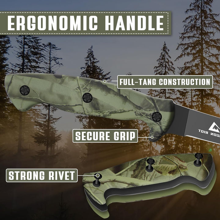 DRAGON RIOT Filetiermesser Fisch 16.5CM, Edelstahl Fischmesser mit Anti-Rutsch-Griff, Scharfes Küche