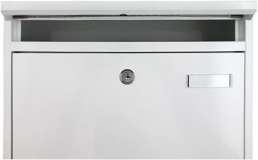 Bituxx Briefkasten Postkasten Mailbox Letterbox Wandbriefkasten Postbox Weiss