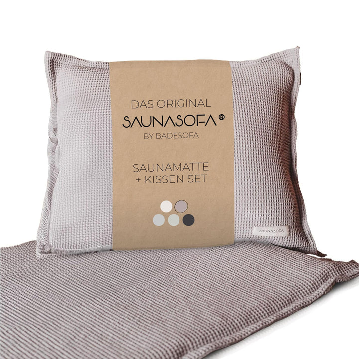 SAUNASOFA® von BADESOFA® – Premium Sauna-Matte & Sauna-Kissen | Made in EU | Sauna-Set hitzebeständi
