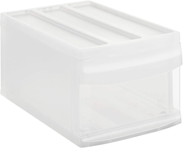 Rotho Systemix Schubladenbox 1 Schub, Kunststoff (PP) BPA-frei, transparent, M (39.5 x 25.5 x 20.3 c
