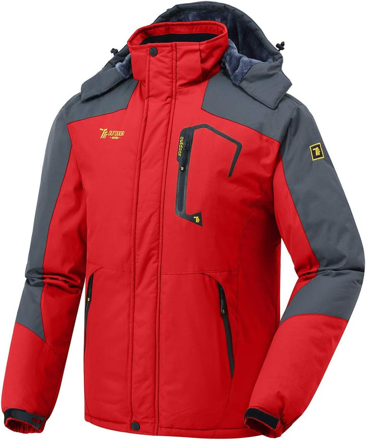 Herren Winter Fleecejacke Warm Jacke Softshelljacke Atmungsaktiv Outdoor Skijacke Winddichte Wasserd