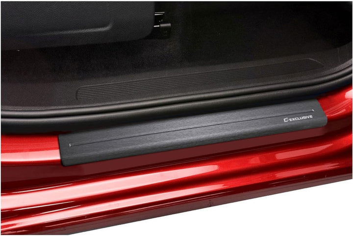 M MOTOS Satin Schwarz Edelstahl-Einstiegsleisten für Opel Corsa E 2014-2019 3 -türig. Erhöhter Fahrk