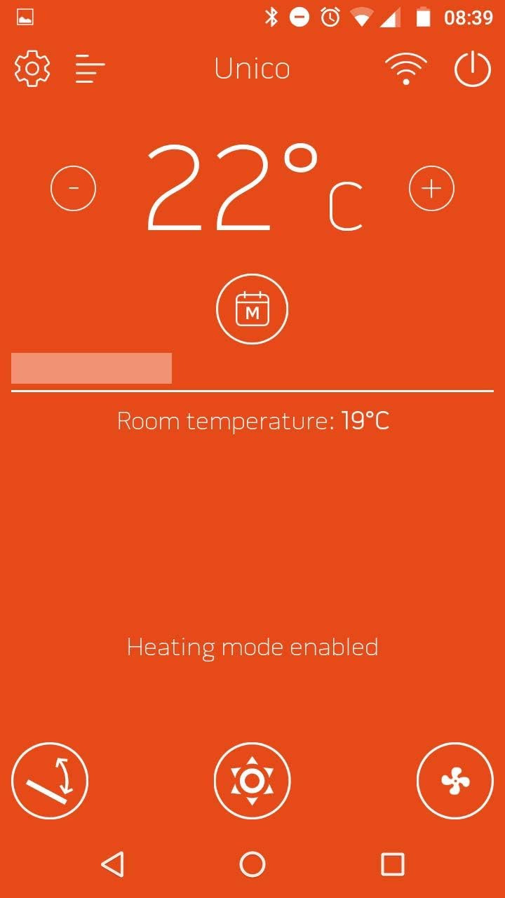 B1015 Unico WiFi Smart Home Steuerung und Programm Unico Olimpia Splendid Via Bluetooth, WLAN oder 3