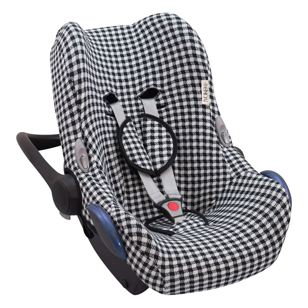 JYOKO Kids Bezug für Autositz kompatibel mit Maxi Cosi Cabriofix, City Streety, aus Baumwolle (Vichy